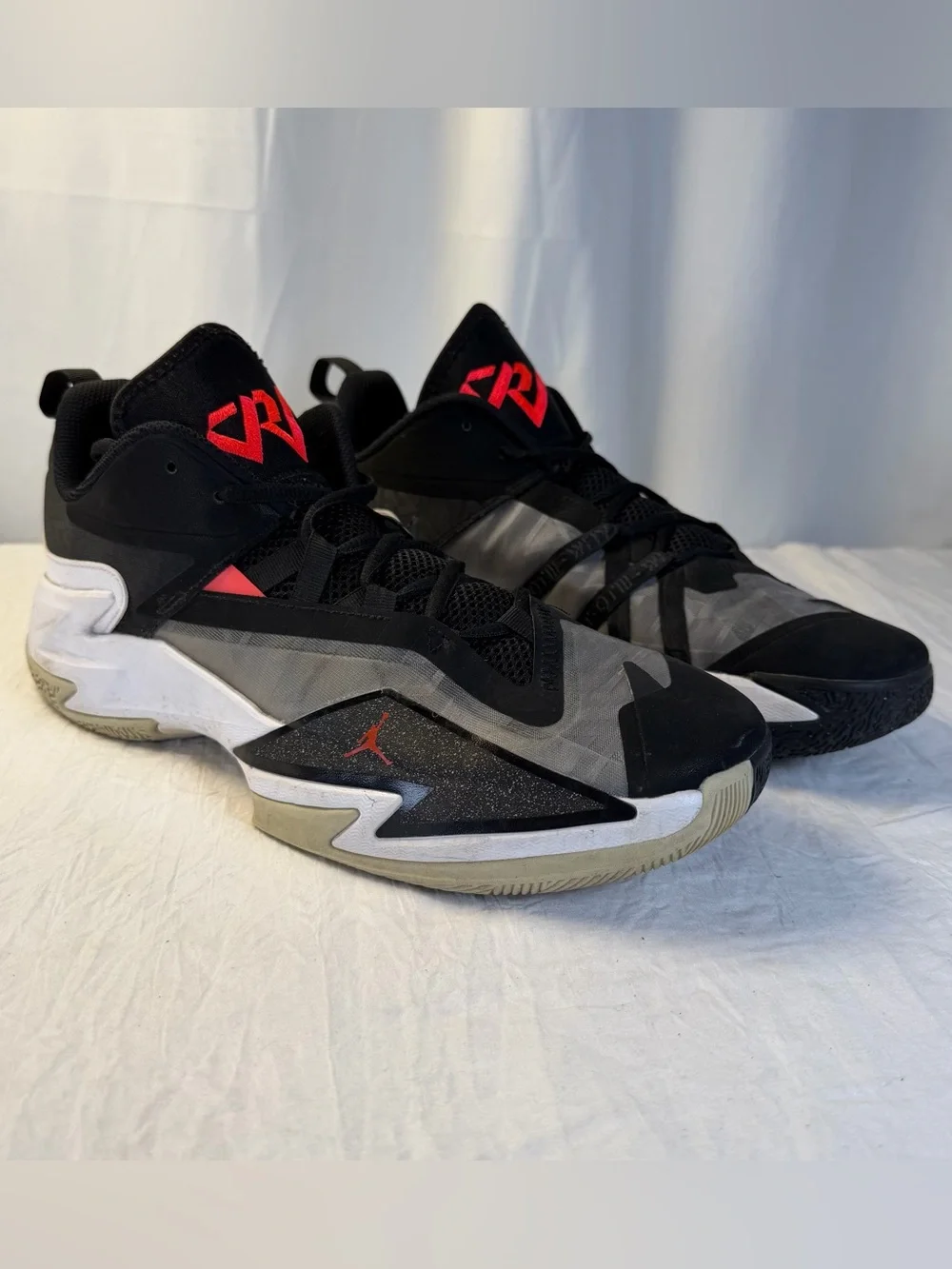 Nike Air Jordan One Take 3 Men's sz12 Black Gray Red Basketball Shoes DC7701-001